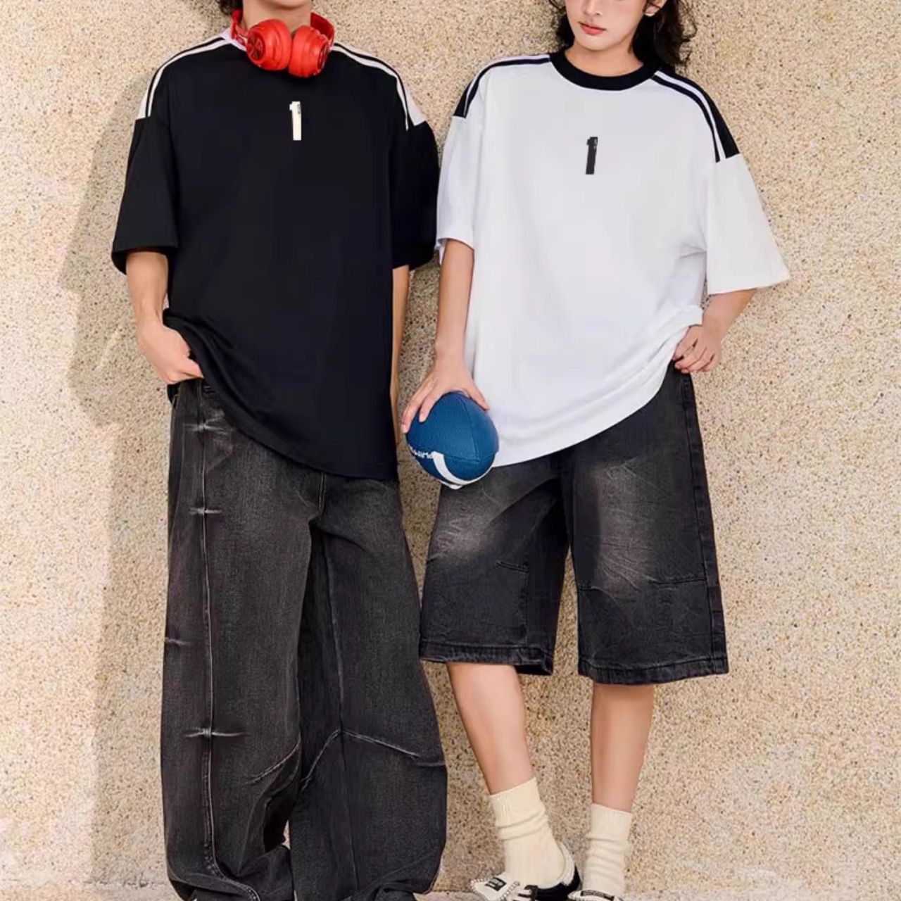 YEEZY OFF ココナッツ 2025 新作 1ワードプリント 半袖Tシャツ メンズ レディース トップス トレンド ブランド カジュアル コットン ヘビー